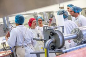 photo corporate de l'ENILV de La Roche sur Foron ( école nationale des industries du lait et des viandes), l'atelier laiterie ou sont fabriqués les fromages à pate pressée (abondance, tomme, raclette), a La Roche sur foron, le 13 novembre 2014, photo Gilles BERTRAND www.gillesbertrand.fr